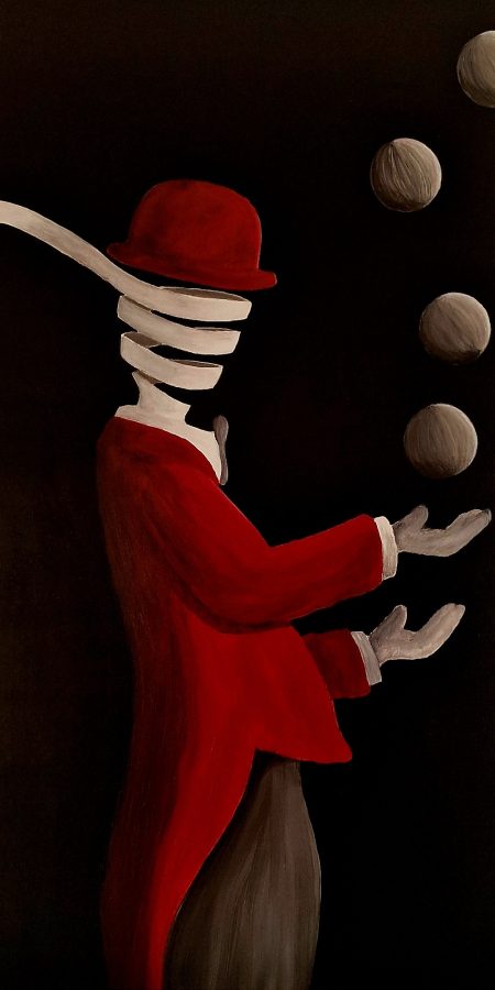 Il giocoliere rosso